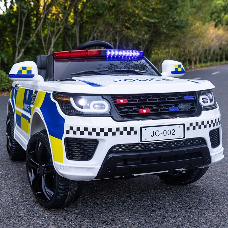 Kids Electric Ride-on Cars Police Children Electric Bettery Kids Remote Car Licensed Kids Electric Battery Girls Ride on Toy