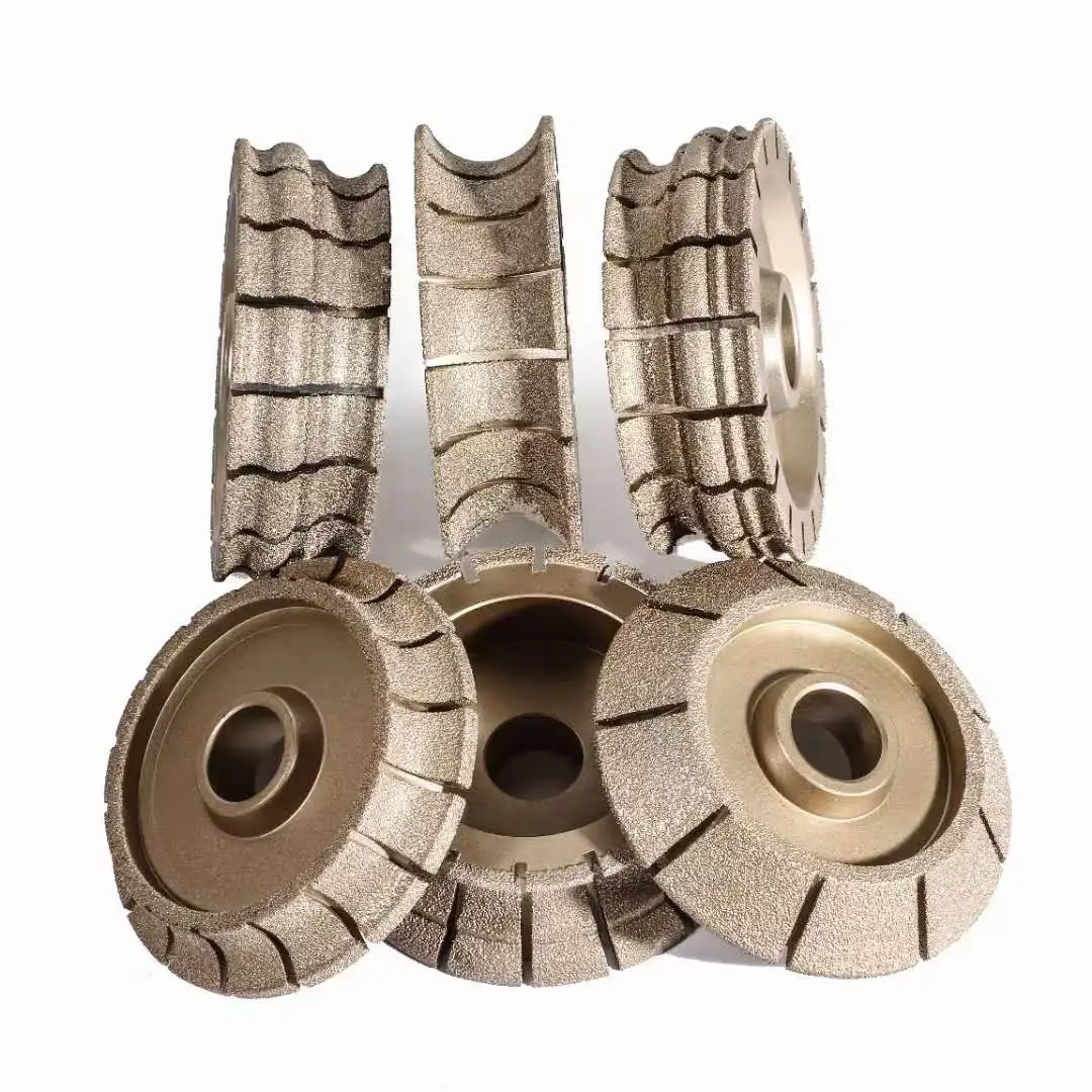 Stone Shape Making Machine Tool of Diamond Sintered Profile Wheels for Granite Edge Cutting 150mm diameter
