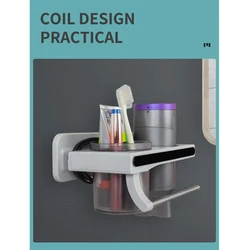 Новое поступление для ванной комнаты/ЭТАЖЕРКА ДЛЯ Высокое качество Пластиковые настенные аксессуары для ванной комнаты зубная щётка полотенца фен для волос держатель для ванной комнаты Стеллаж для выставки товаров