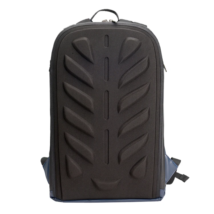 Custom design branded leather backpack bag waterproof bicycle backpack laptop men business hardshell backpack