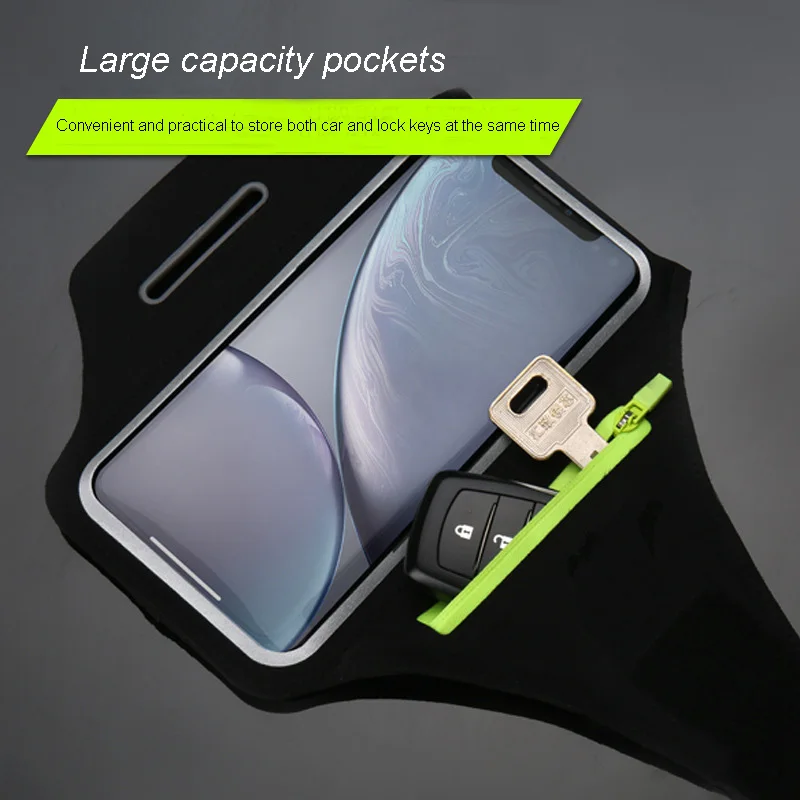 Universal Waterproof Mobile Phone Holder Arm Case Bag Running Armband With Key Pocket For Men And Women
