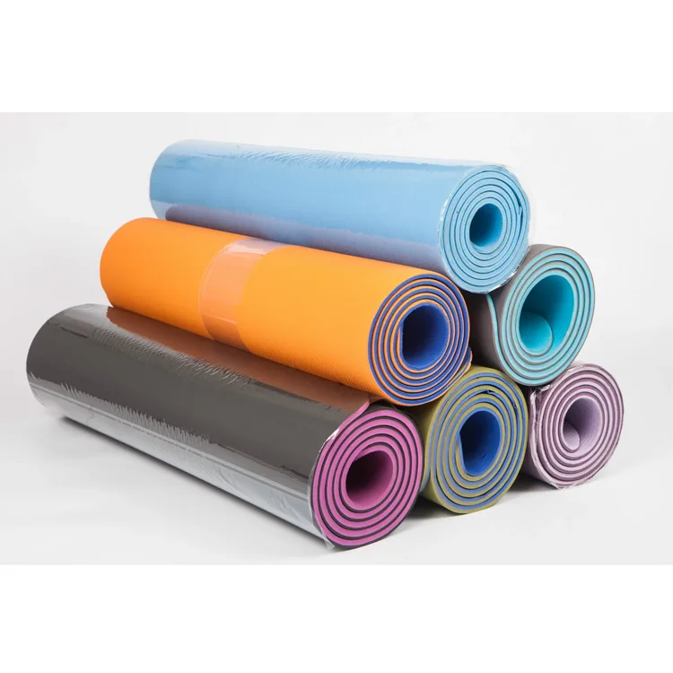Natural Rubber exercise Yoga mat 100% recyclable absorbent Polyurethane Vegan leather Yoga Mats manufacturer
