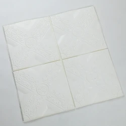 Waterproof pe foam 3D leather design self adhesive wallpaper/3D wall sticker