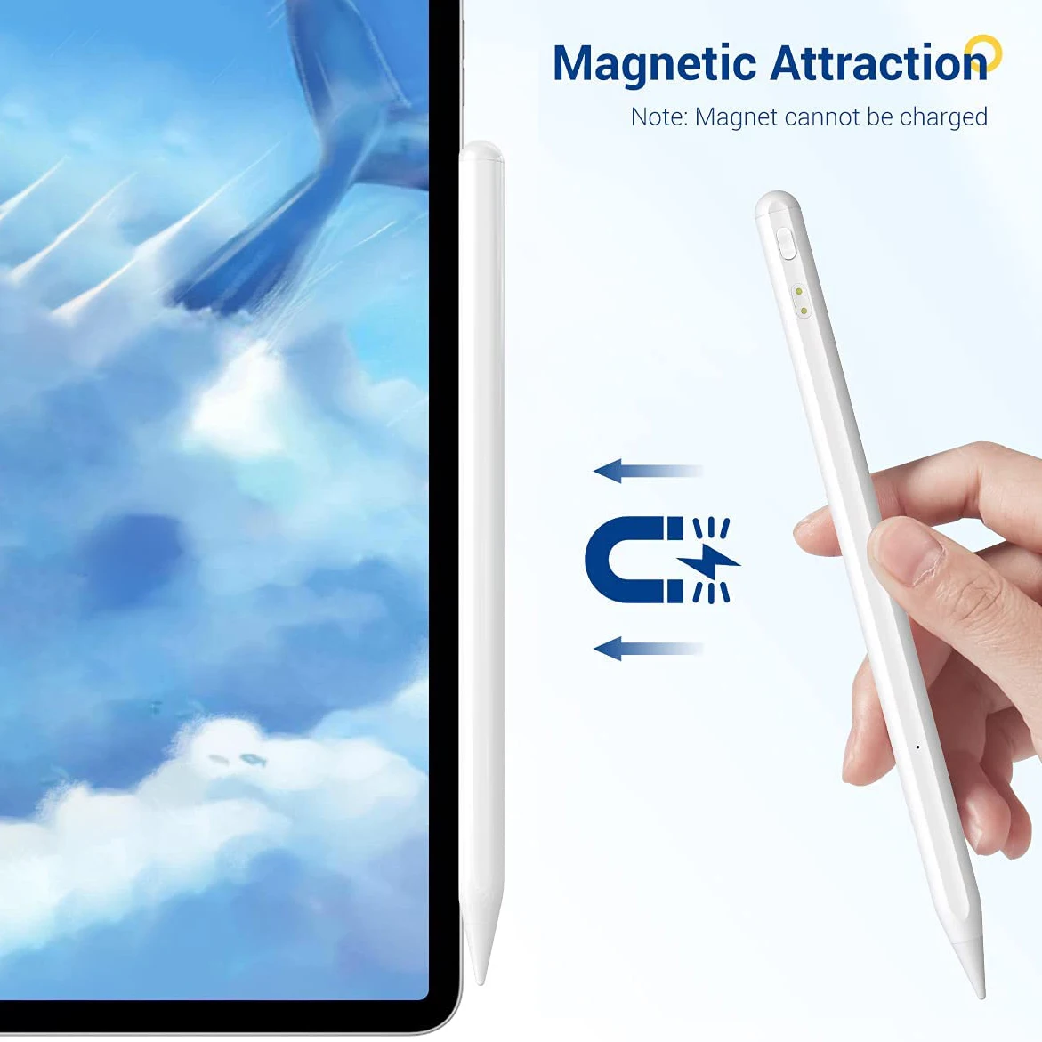 Smart Touch Palm Rejection Pencil Sensitive Capacitive  Stylus Pen for iPad Tablet