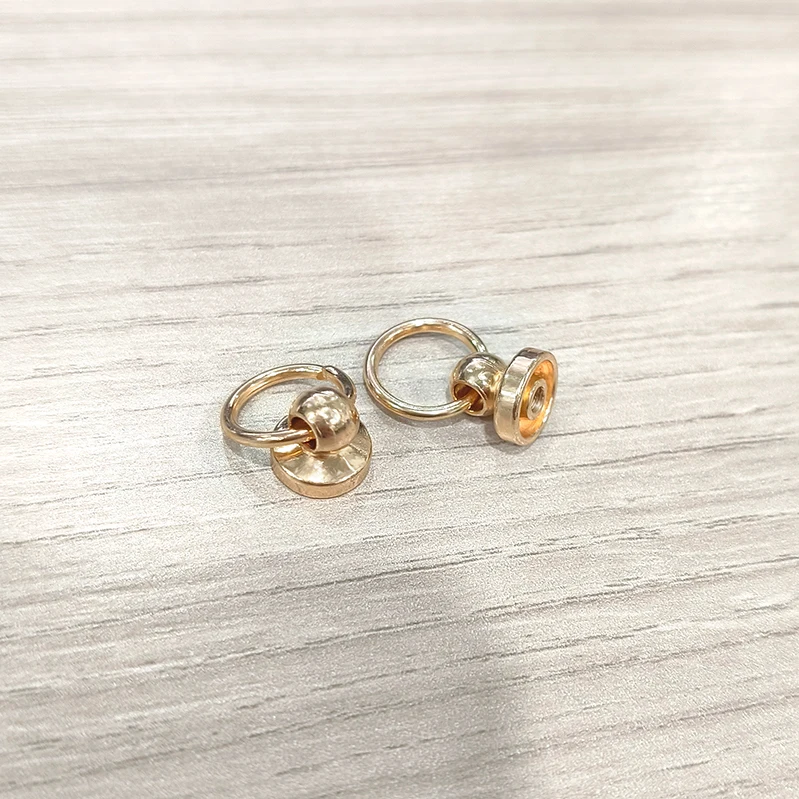 Metal bag rivet stud buckle Swivel screw stud button tote bag chain handle connector Hardware leather craft accessories