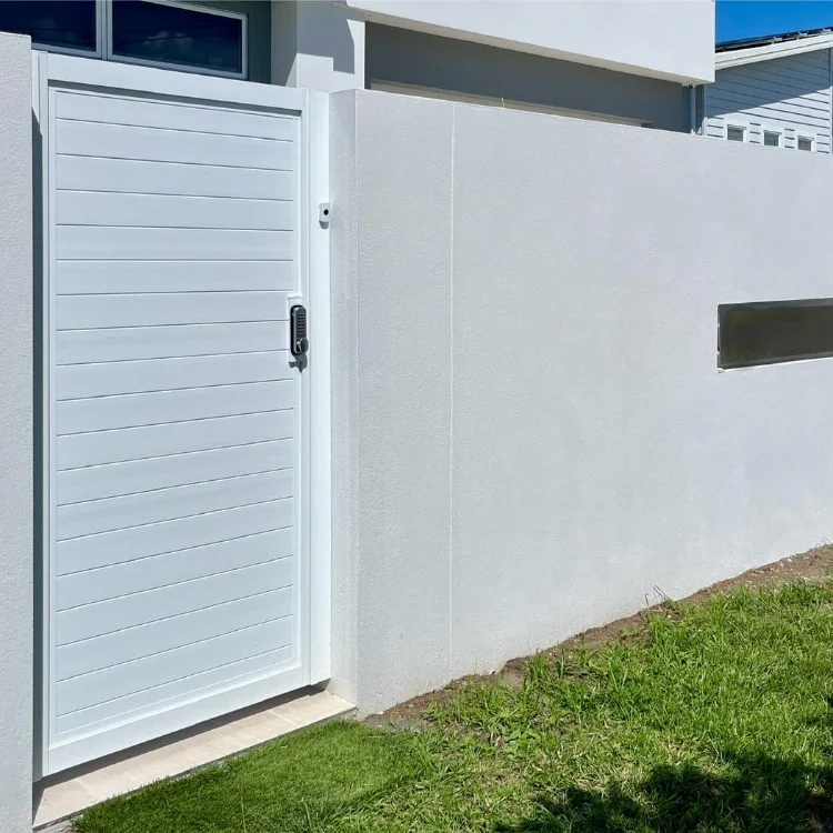 Good Selling Fence Posts Aluminum Gate Rot Proof Aluminum Slat Fencing Gate White Aluminum Gates For Houses