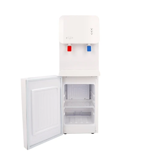 105L-C Hot Cold Water Dispenser Two Taps Water Dispenser with Cabinet Electric Stand Plastic White Safe 4 -100