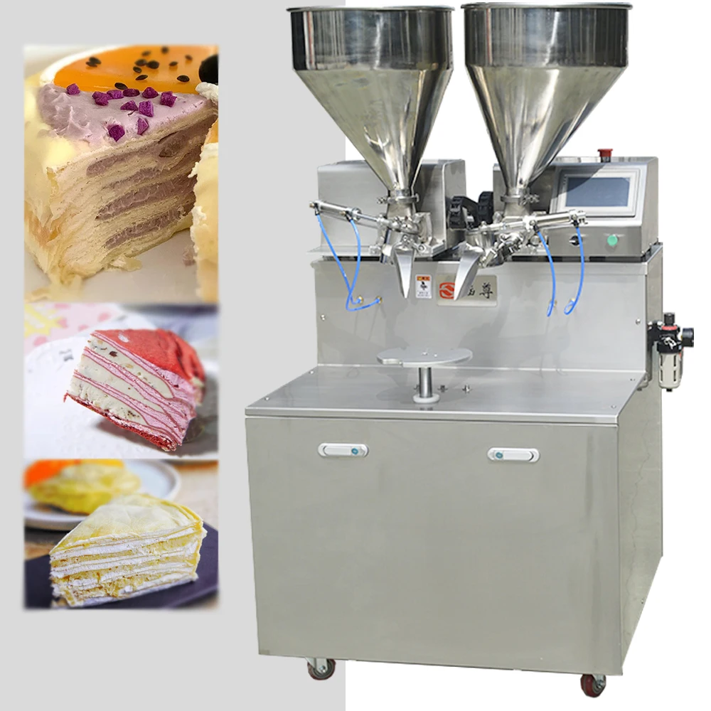 wafer Bread cream spreading machine/bakery cake ice cream chocolate coating machine/pastry cream puff filling injector machine