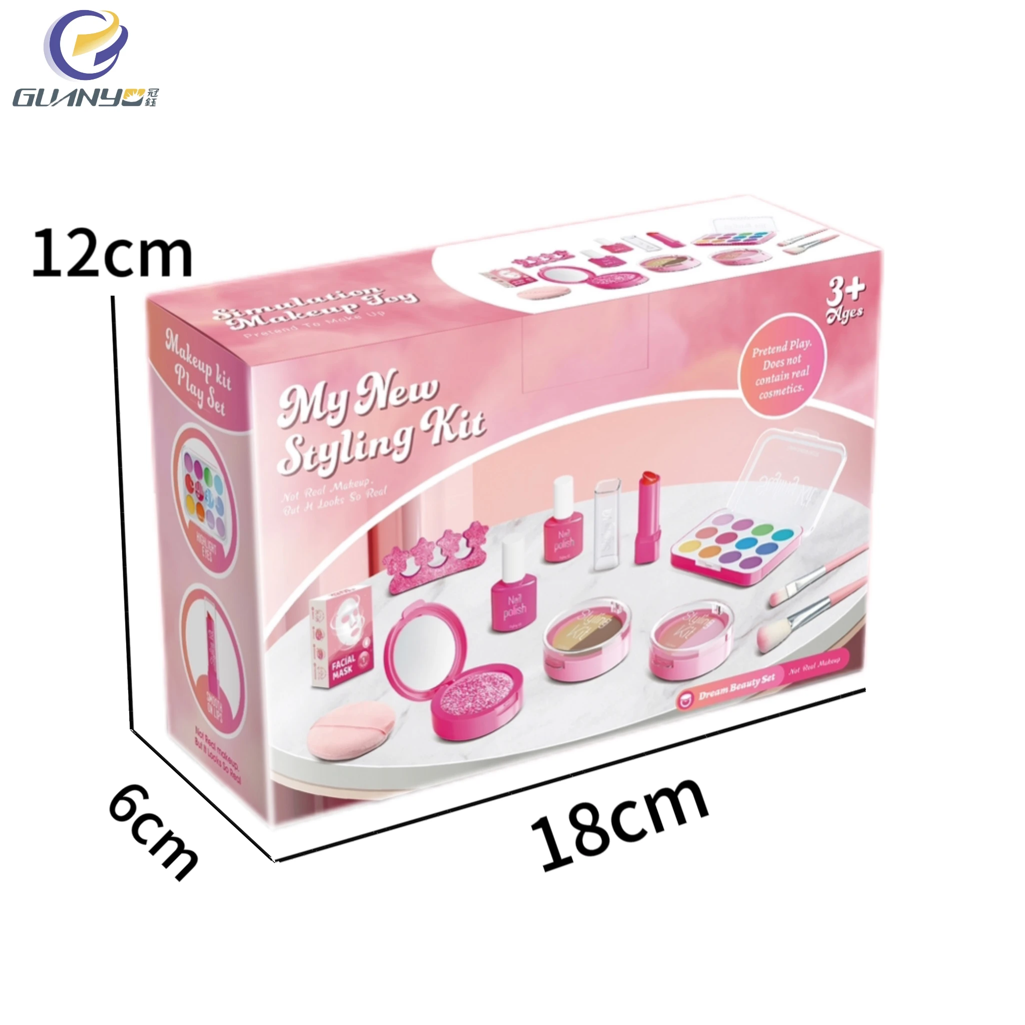 Hot Selling Beauty Set Princess Pretend Play Cosmetic Simulation Set for Girls Funny Safe Make Up High Quality New Toys for Kids
