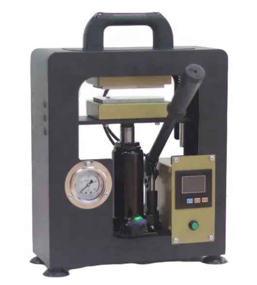 Latest Dual Heating Plates Oil Press Machine 10 Ton Pressure