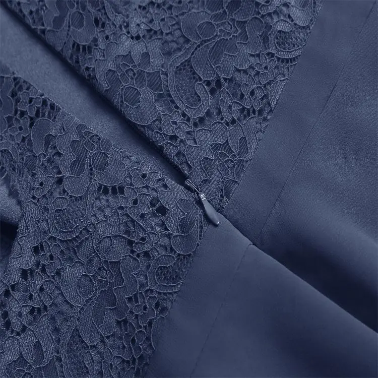 2019 Dropship Clothes Lace Upper Scoop Skater Dress Mother Of The Bride Dress