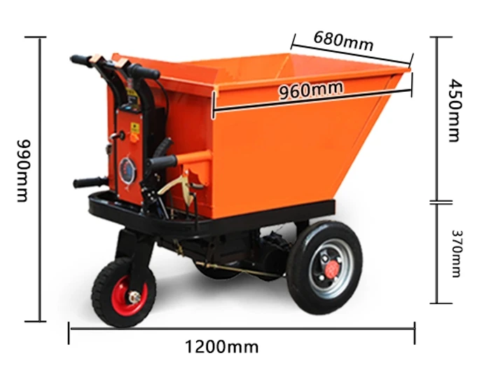 Construction Engineering Van Cargo Motorcycle Bicycle Vehicle Tricycle Electric Trolley Mini Dumper Tricycle
