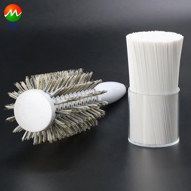 Best-selling soft straight crimped plastic bristle Nylon PA 6 66 hair brush synthetic filament