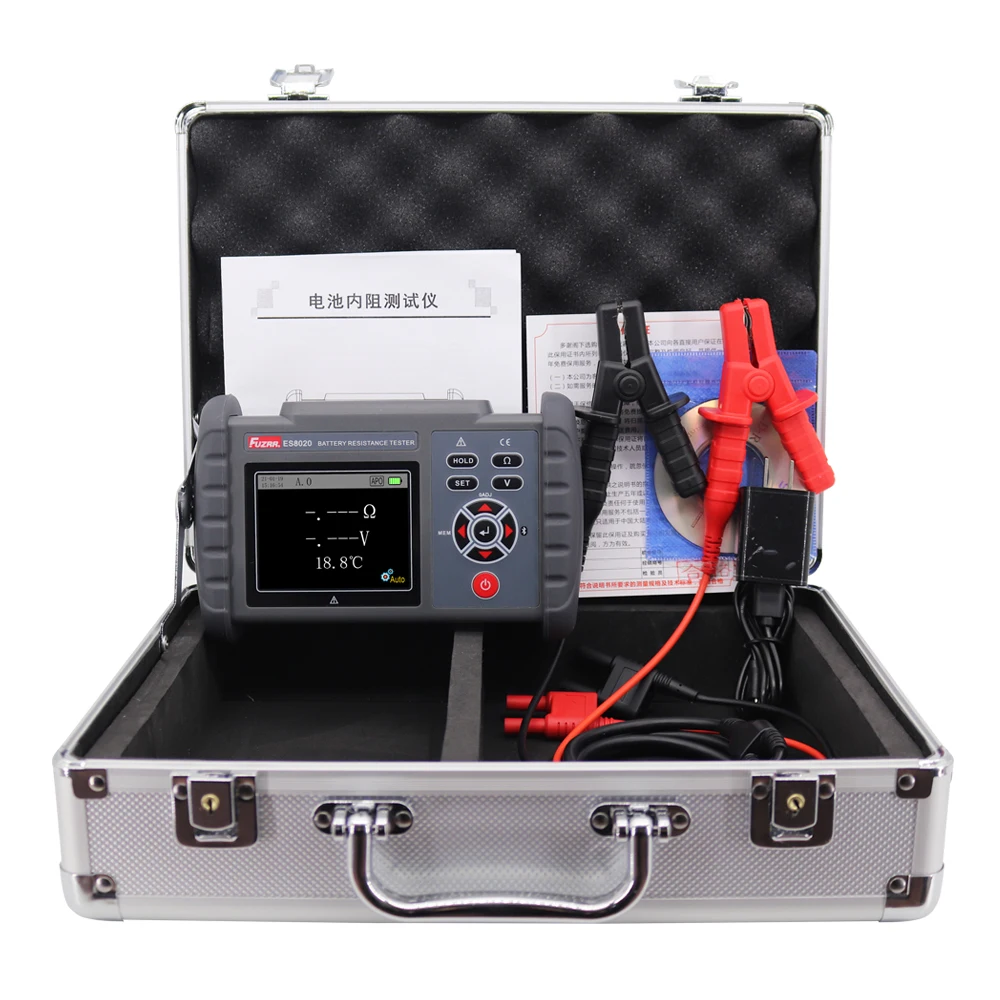 ES8020 Lithium/Lead battery voltmeter tester for internal temperature resistance Battery internal temperature resistance tester