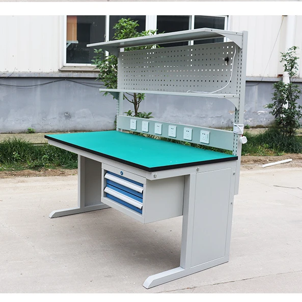 OEM/ODM Wholesale factory customization Customized factory assembly line assembly anti-static Kanban workbench with drawers