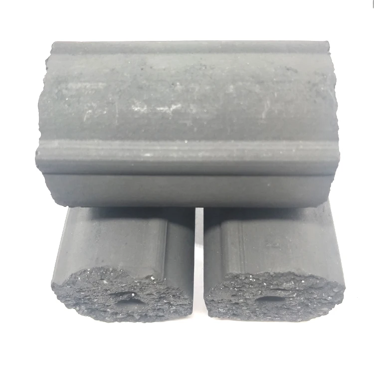 
made in Thailand long burning time hexagonal hardwood sawdust briquette bbq charcoal 