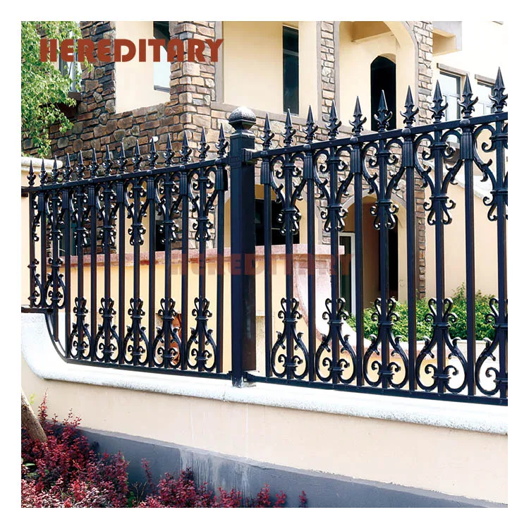 Decorative garden metal fencing wall spike fence post