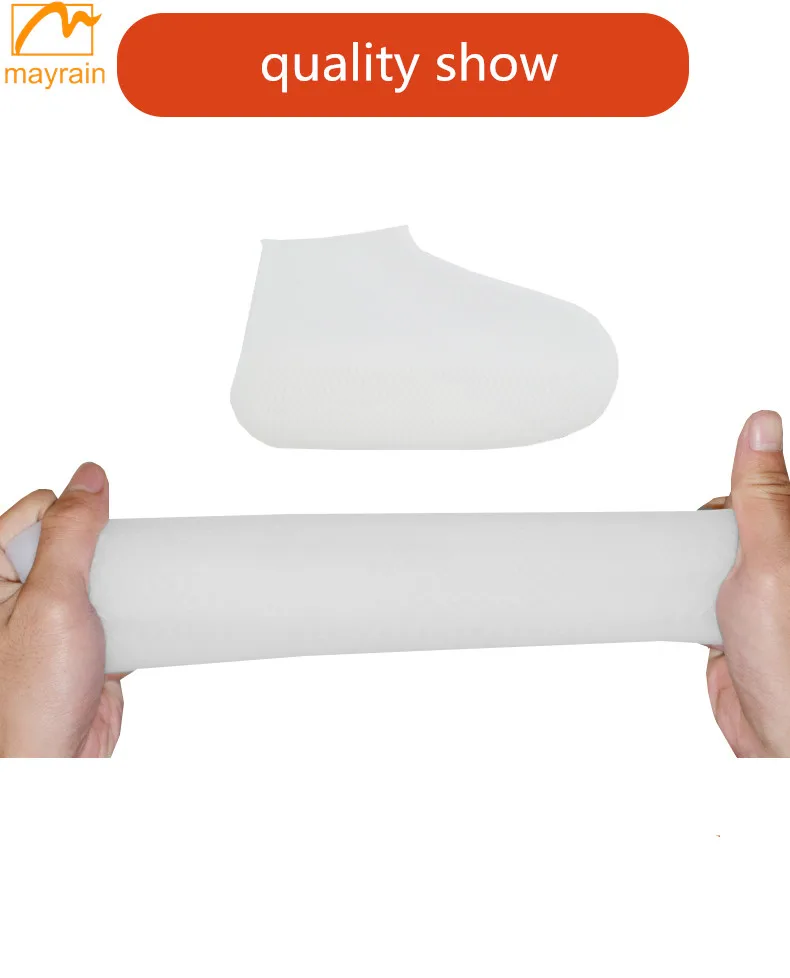 Outdoor Shoe Protectors Reusable Rain Boots Silicone Waterproof Shoe Covers