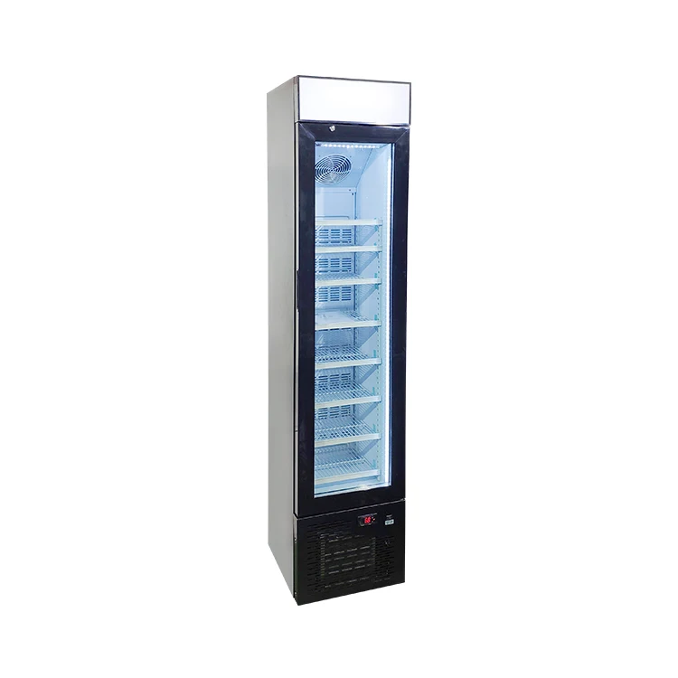 Meisda SD105B 105L Одиночная стеклянная дверь для мороженого дисплей вертикальный морозильник