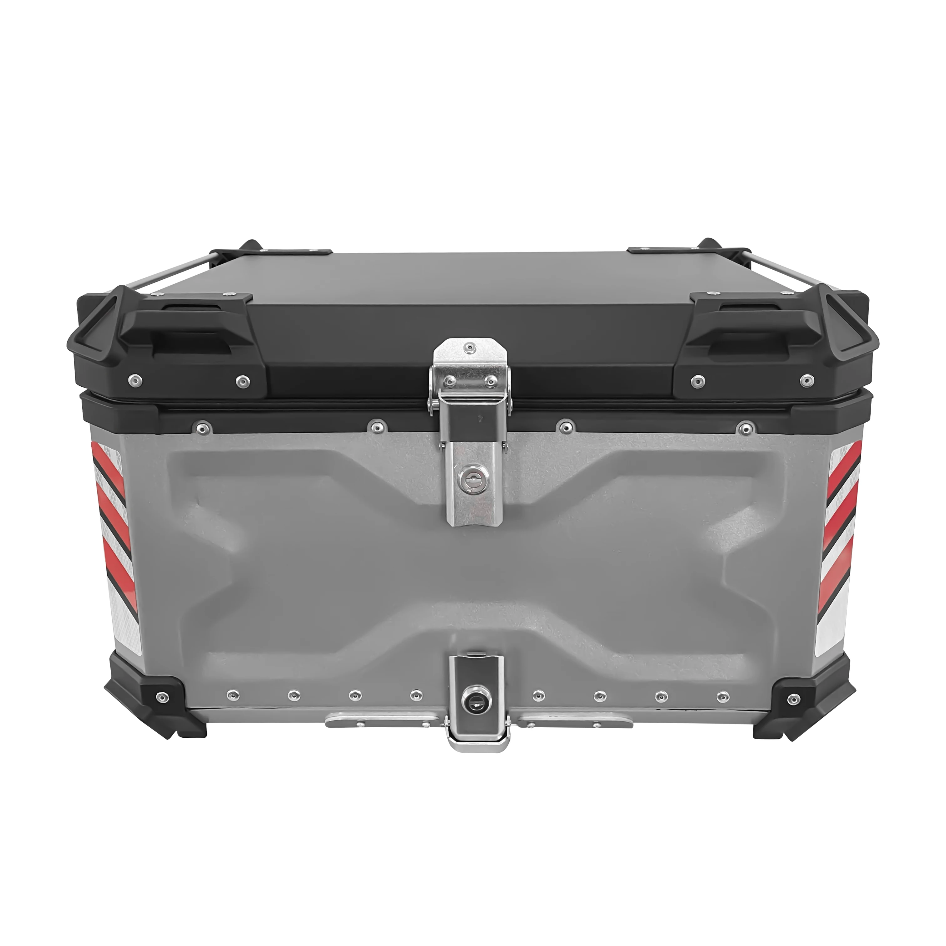 80L X дизайн кофр для мотоцикла из алюминия хранения багажа сзади верхней крышке велосипед компьютерной приставки к телевизору мотоцикл ящик алюминиевого
