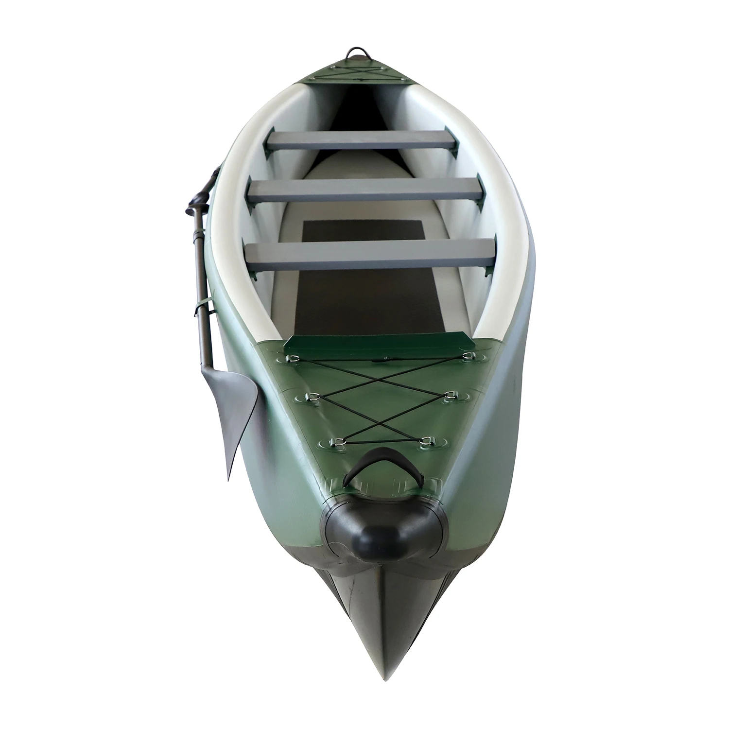 Histar 4.88m Manufacturer OEM 2 or 3 Seaters Full Drop Stitch Foldable Rowing Boat Double Concave Inflatable Fishing Canoe/Kayak