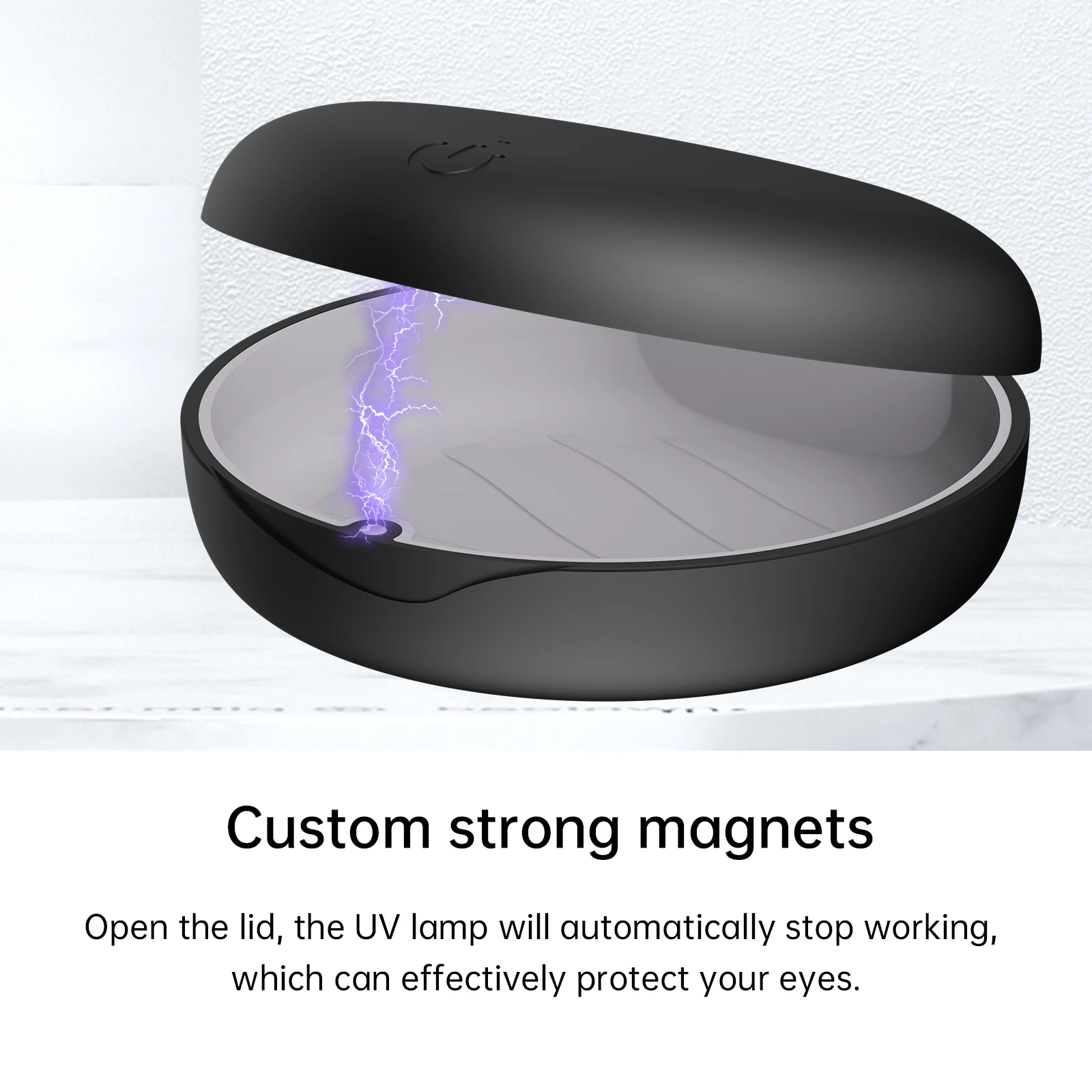 Retainer Case,UVC Braces Sterilizer Box, Invisible Brace Slim Battery Powered For Invisalign  Aligner Retainer Holder