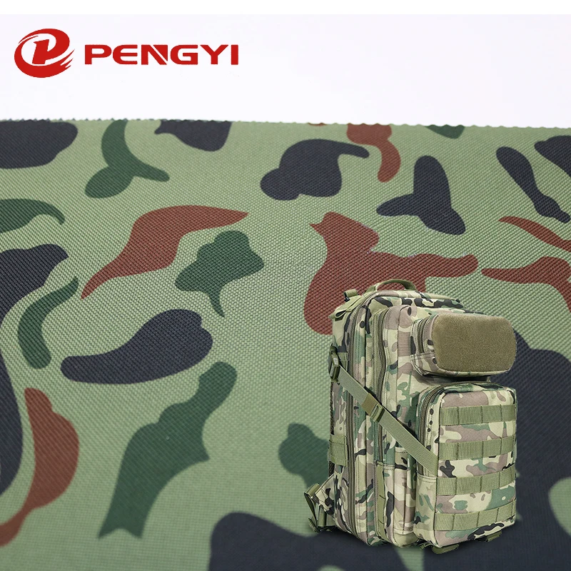 High Quality polyester oxford cordura fabric 600d pvc camouflage fabric outdoor uniform