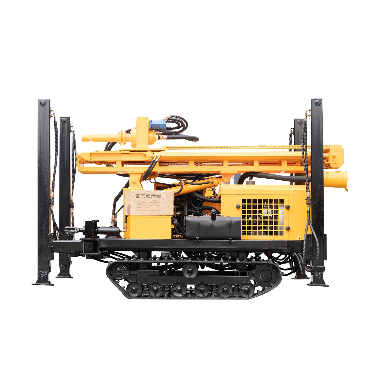 
China HW BRAND 300m-1000m Depth Pneumatic Rock Blasting Drill Rig For Mining And Quarry Drilling 