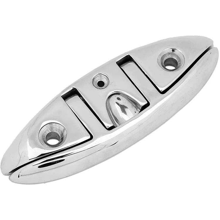 Stainless Steel 316 Flush Boat Cleats 6 inch Marine Yacht Sailboat Ships Floating Dock Cleat For Boat Accessories