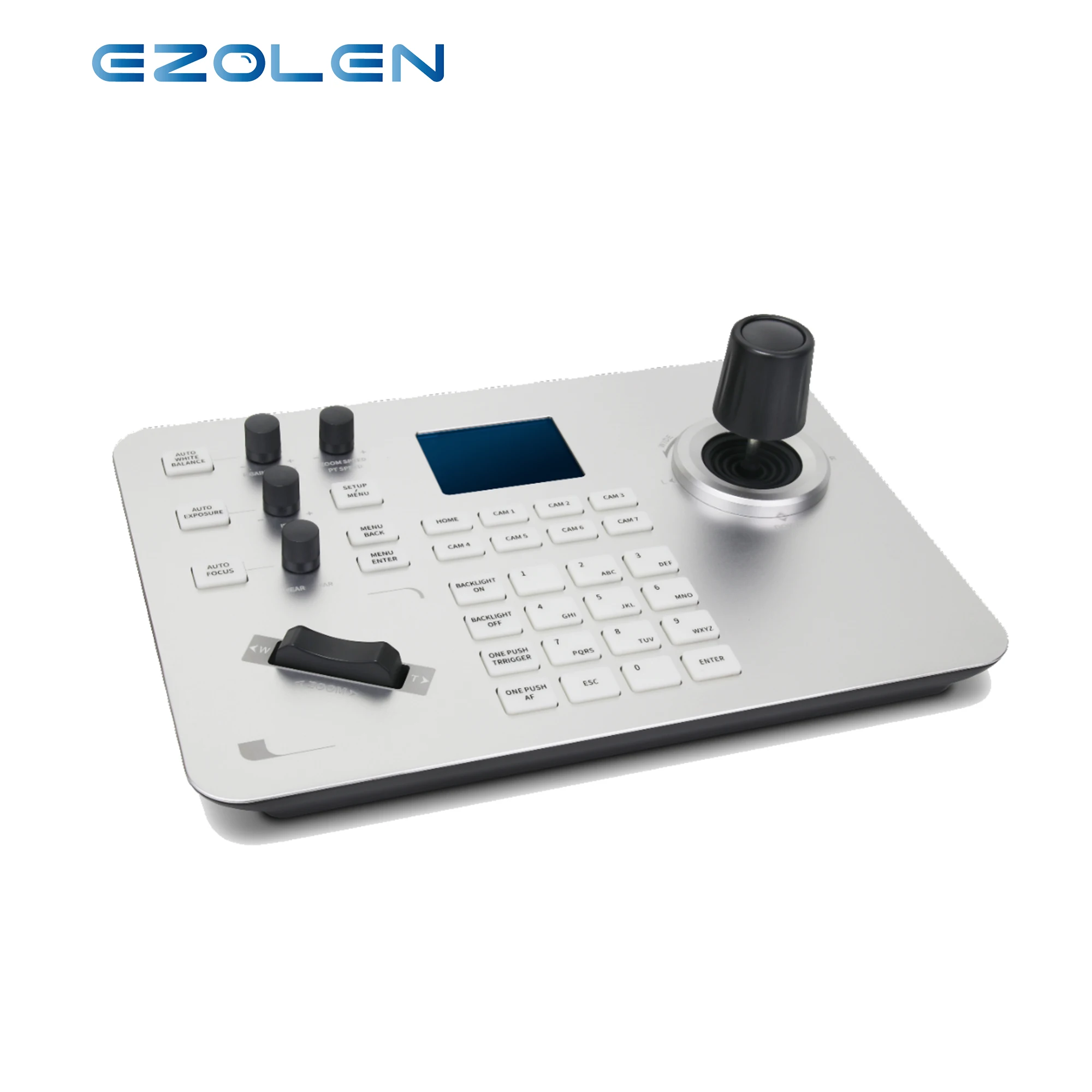 VISCA Pelco-P Pelco-D RS485 RS232 RS422 Onvif IP Network PTZ Keyboard Controller For PTZ Video Conference Camera  from EZOLEN