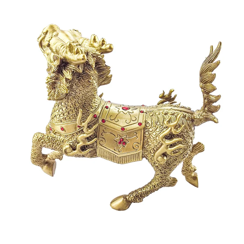 Wholesale Customize Copper Products Home Fengshui Metal Decoration Golden Brass Ornaments Metal Design Crafts