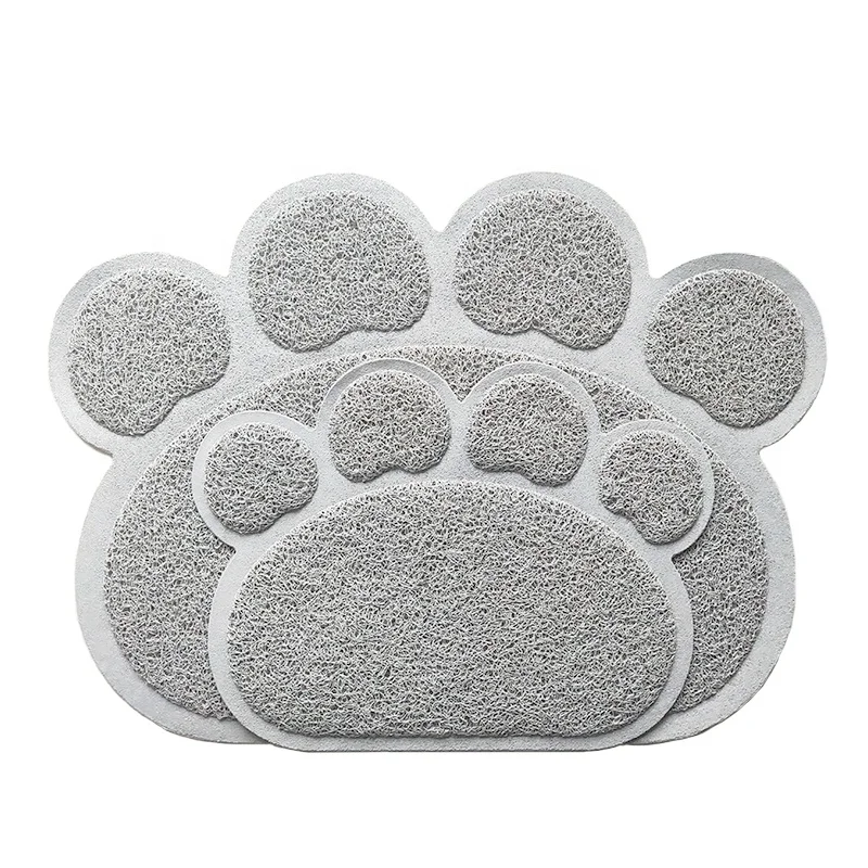 Anti slip waterproof  outdoor door floor mat cute Animal claw shape pvc Rubbeer plastic mat non-slip pet mat