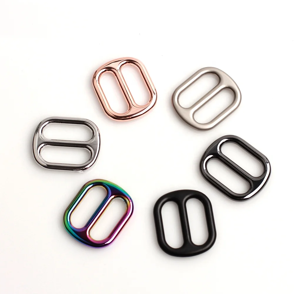 Manufacture Custom Accessories Bag Handbag Dog Harness pet Collar Rose Gold Gun Metal Black Metal Bar Adjuster Buckles For Bags
