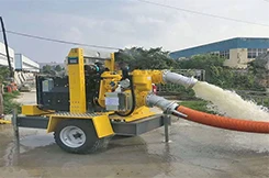 Drainage Irrigation Diesel Engine Driven Pump Truck Outlet Size DN50-DN200, 1 HP-176 HP, with Wheels