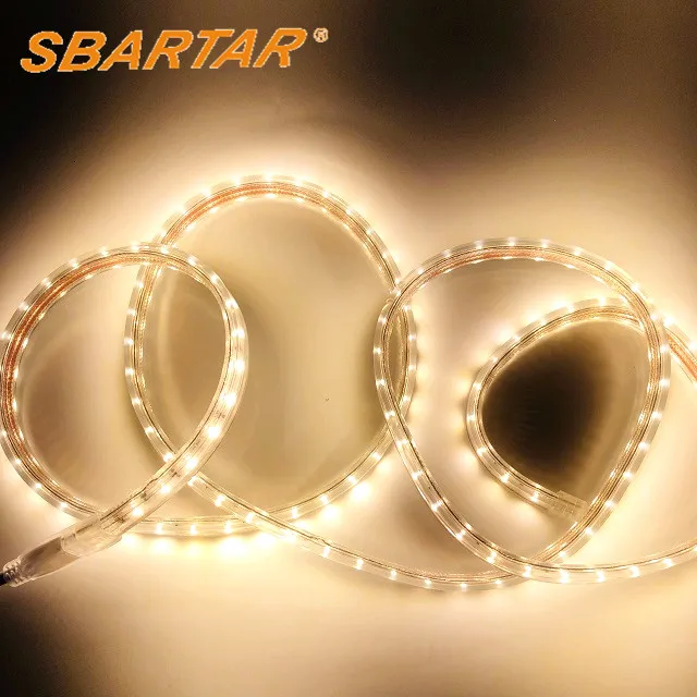 
OEM High Voltage LED Strip Lihgt 50m/roll Cuttable CW/WW Tape Light 