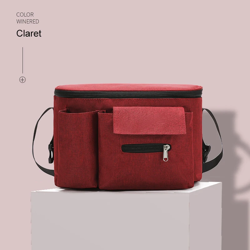 Stroller Organizer with Cup Holders Shoulder Strap Large Storage Diaper Bag Mother Care Organizer Hanging Baby Diaper Bag