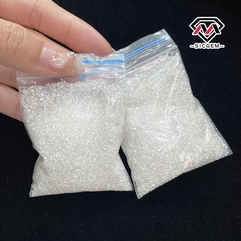SICGEM Super Pass D Color VVS1 2 3 мм Блестящий мелкий камень из муассанита с сертификатом GRA