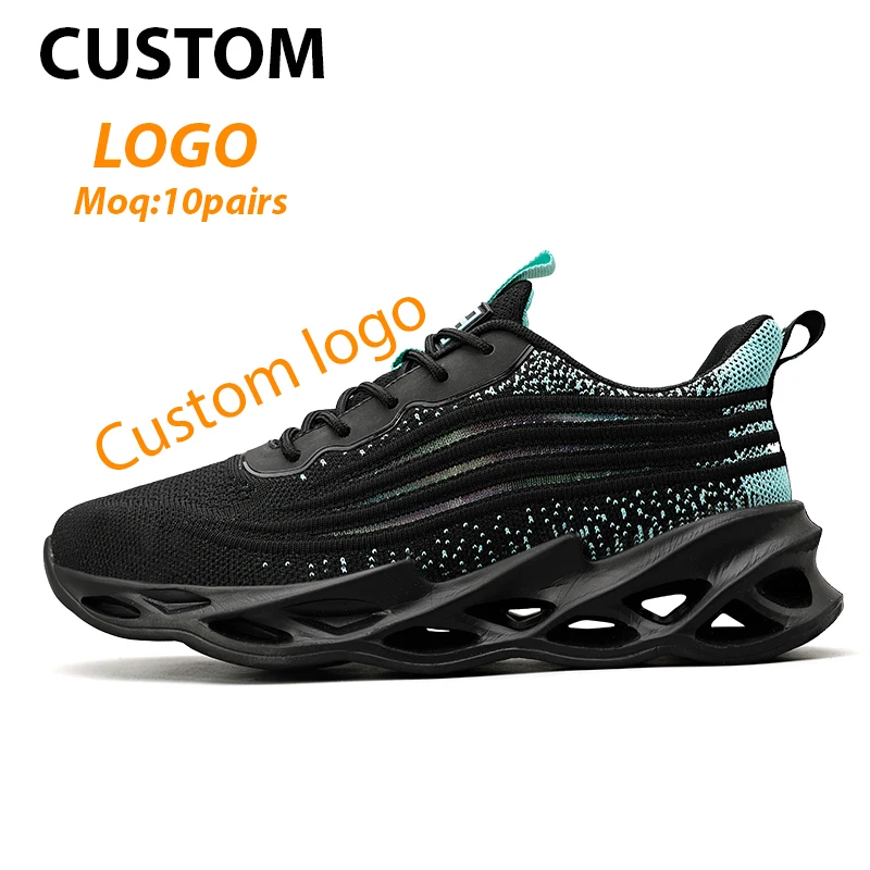 High quality fly weaving running shoes men sneakers brand mesh tennies new walking style men shoes