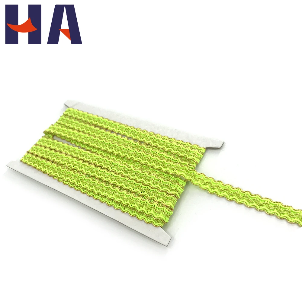 Good Quality Gold Lace Trim Fabric Braids Gold Silver Lace Wire Light Colorful French Metallic Braids Lace For Garment Dress