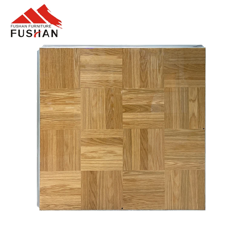 Fushan Wholesale Portable Events Dance Floor Tiles Banquet Wooden Dance Floors  For Sale