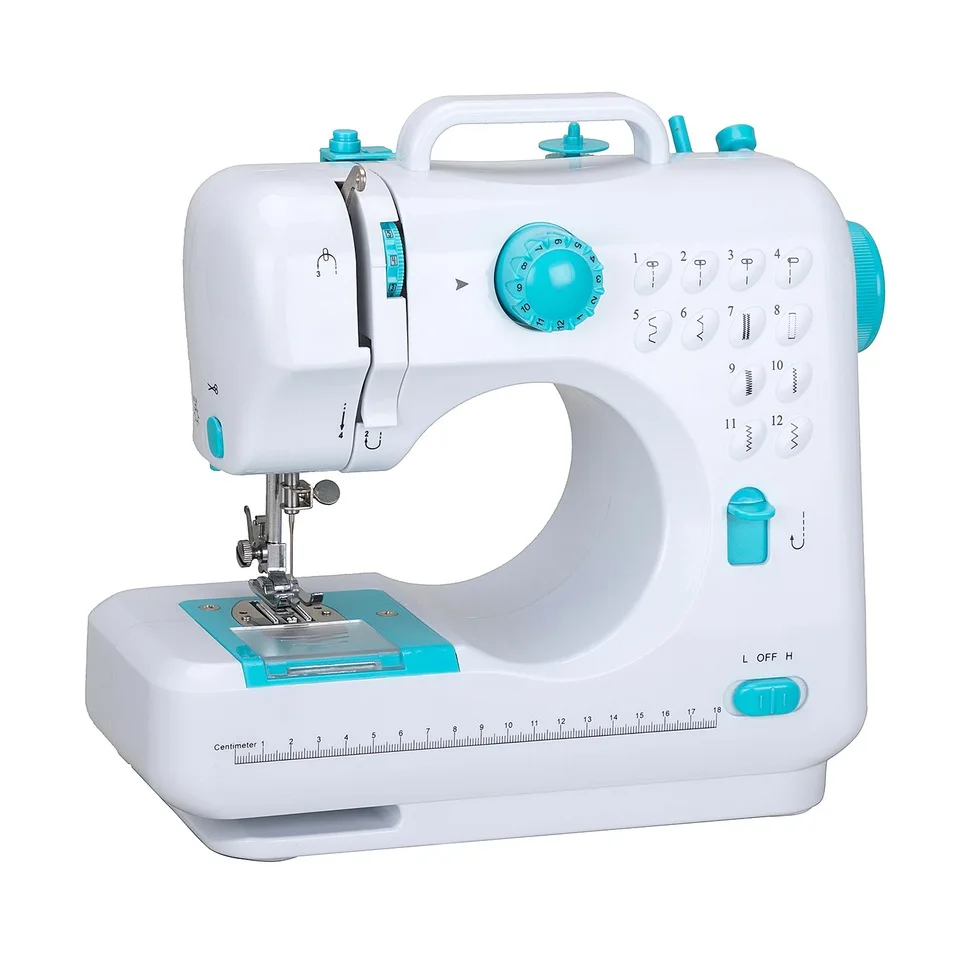QK-505 Household Electronic portable Sewing Machine Small Mini Portable Overlock Buttonhole Sewing Machine