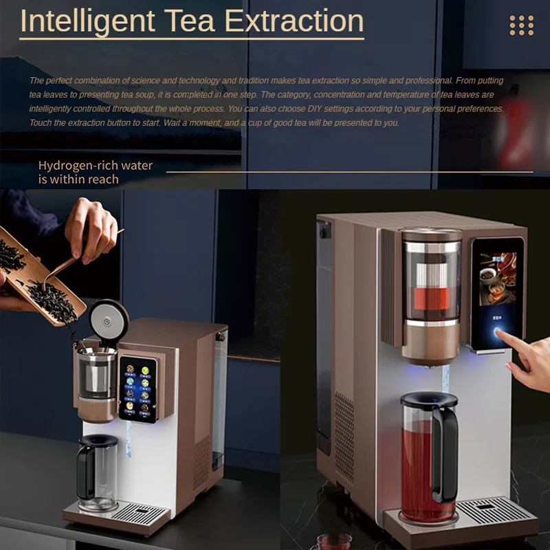 Home Use 200GPD Drinking hydrogen Rich Water Filter Purifier Countertop Multifunctional RO Water Dispenser With TDS UVC