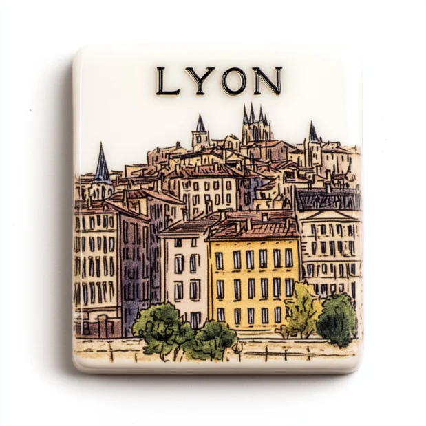 Latest Customized Resin Refrigerator Magnet Good Quality 3D Printing Lyon Souvenir Crafts Strong Magnetic Attraction Gift