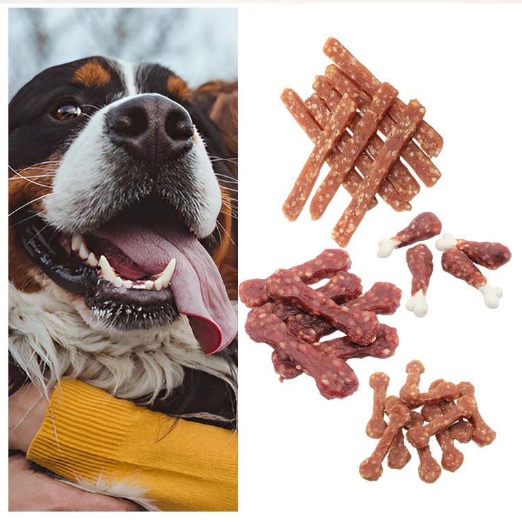 Pet Treats Supplier Half-dried Sausage Chicken/duck/beef Meat Dog Snack Cat Food