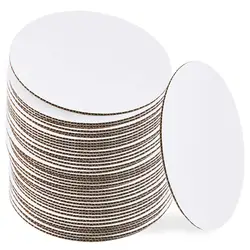 Cake Boards Round 4 6 8 10 12 Inch Wholesale Price White Paper Food Packaging Tray Corrugated Round Cake Base
