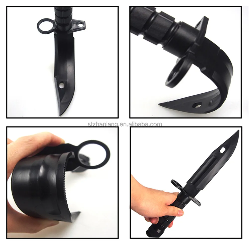 Warwolf M9 Outdoor Training 30 cm Customized Rubber Knife Combat Plastic Toy Knife