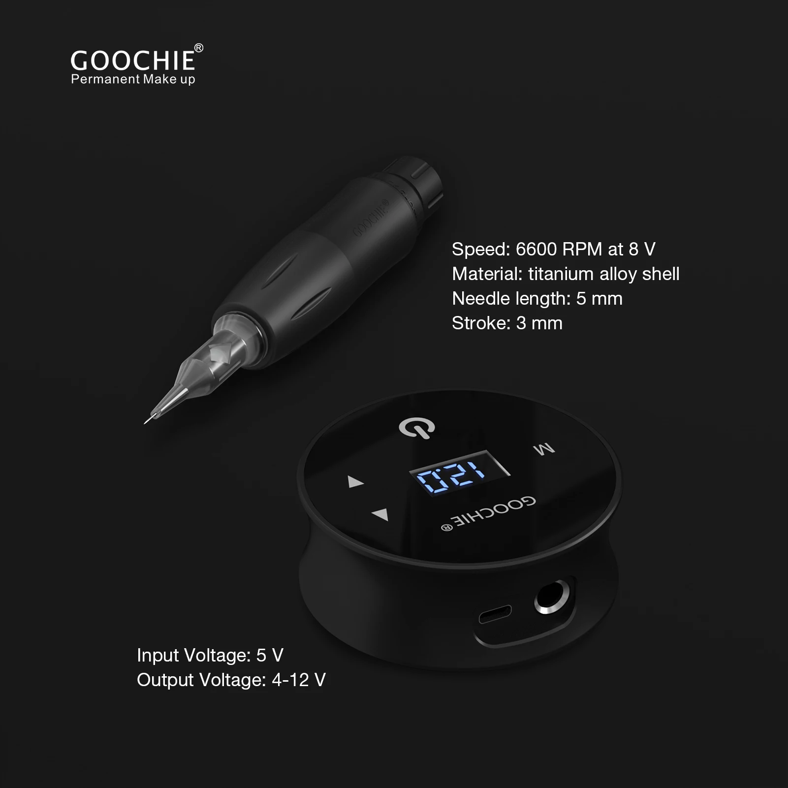 Машина для перманентного макияжа Goochie микропигментация тату PMU нанесения ударов по волосам Blushinglips SMP