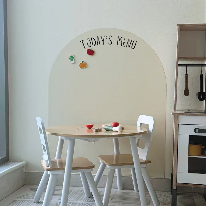Soft Self Adhesive Magnetic Chalkboard Dry Erase Board Sticker Magnetic Arch Chalkboard for Kids