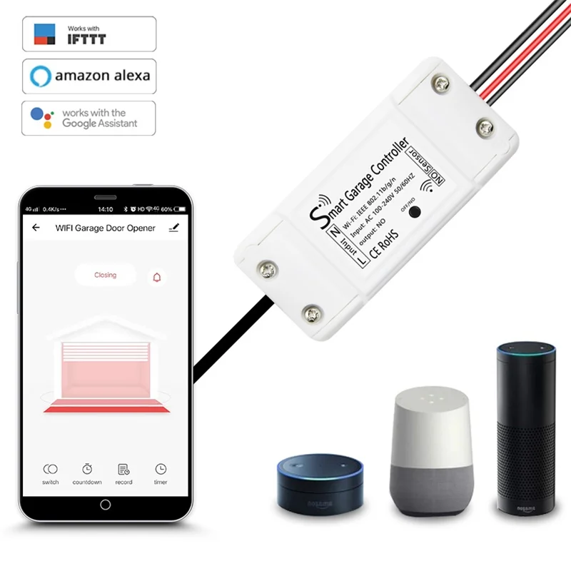  Tuya Wifi смарт-автоматические ворота контроллер для гаражной двери пульт дистанционного управления раздвижных