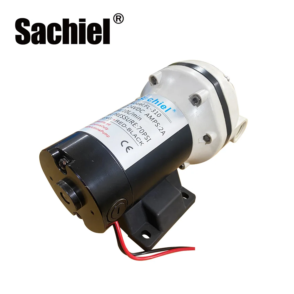 Электрический 12 В двигатель постоянного тока безмасляный мембранный насос высокого давления кислотные щелочные и химические вещества антикоррозионный для жидкого использования